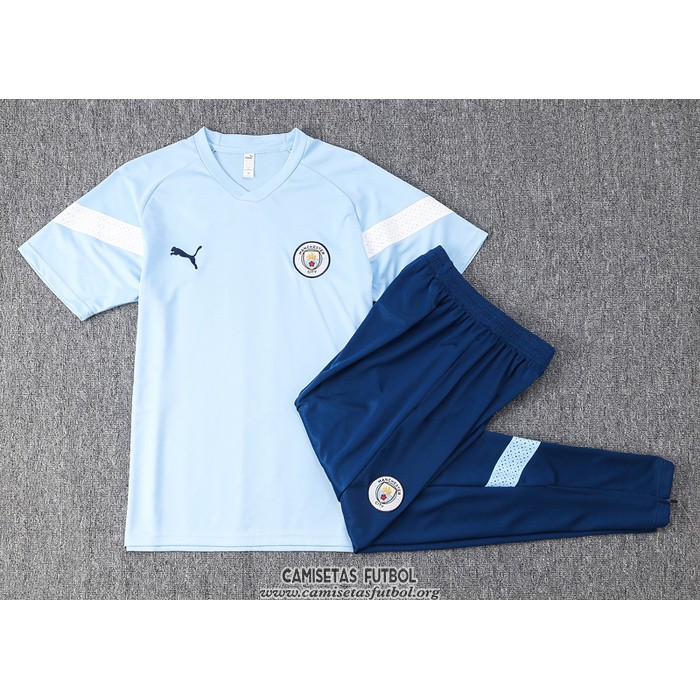 Chandal del Manchester City Manga Corta 2022/2023 Azul